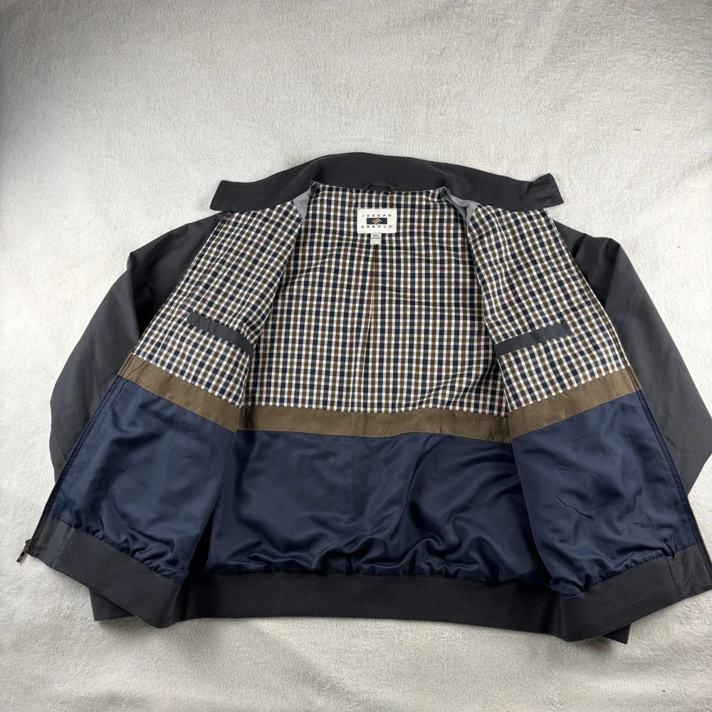 Joseph Abboud Coach Jacket Mens XXL Navy‎ Blue Full Zip Classic Outerwear Golf